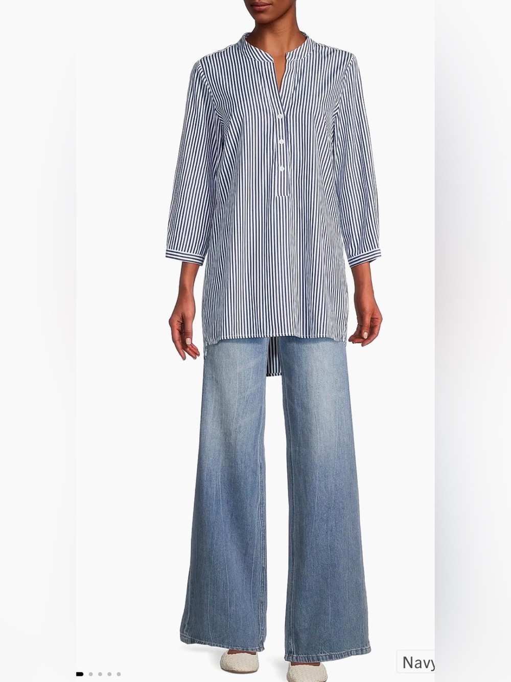 Harshman Derrington Striped Cotton Tunic pit-pit 18 (mix44)